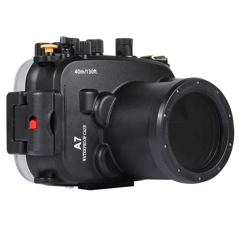 PULUZ 40 м подводный глубина Дайвинг чехол для sony A7 A6300 A6000 Canon G7 X Mark II Panasonic Водонепроницаемый купол для GoPro - Цвет: For A7 A7S A7R