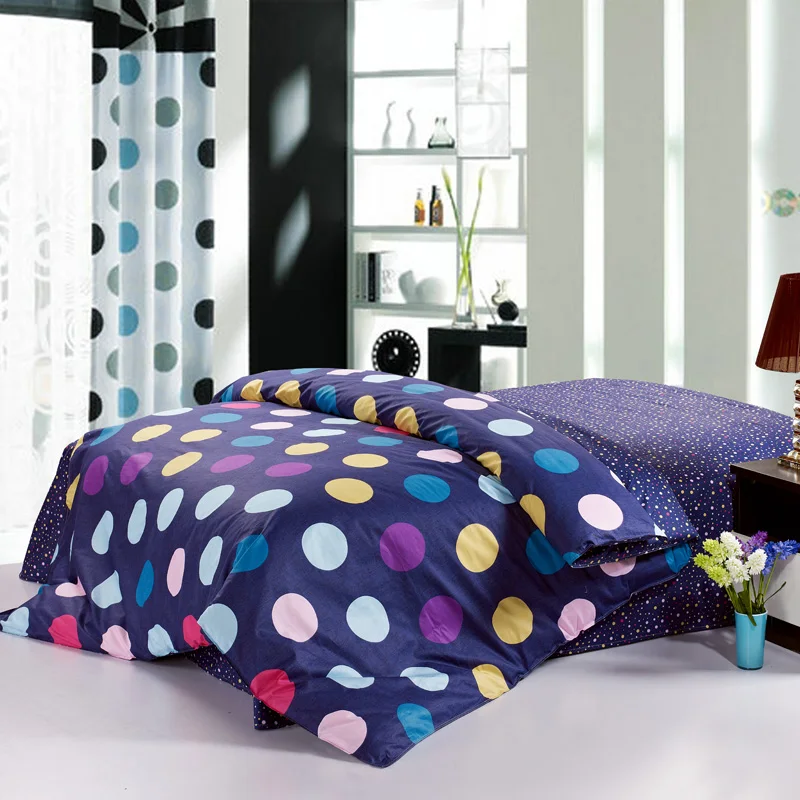 

New Blue Wave Point Duvet Cover 100% Cotton High Quality Comforter Cover Twin Full Queen King Adult Home Quilt Cover Bedspreads