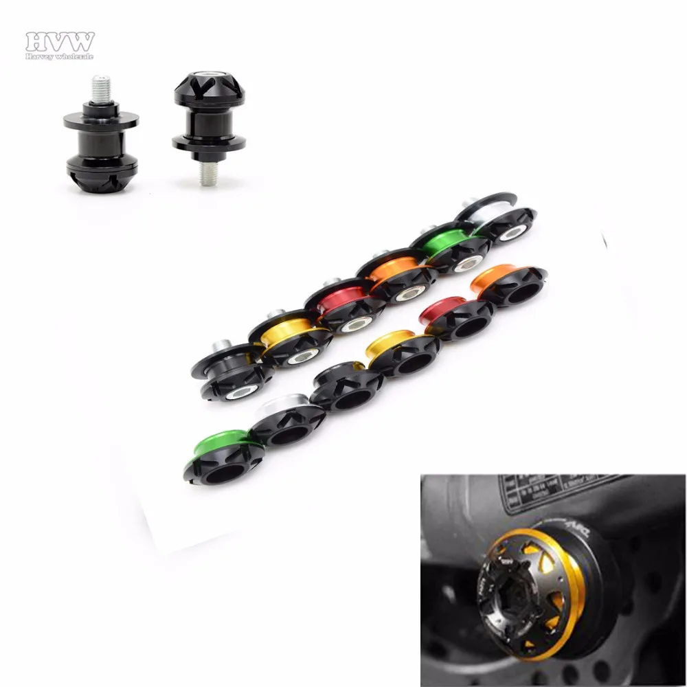 2pcs 6mm 8mm 10mm Motorcycle Stand Screws CNC Swingarm Swing Sliders Spools universal For Yamaha Tmax 500 530 XJR 400 | Автомобили и