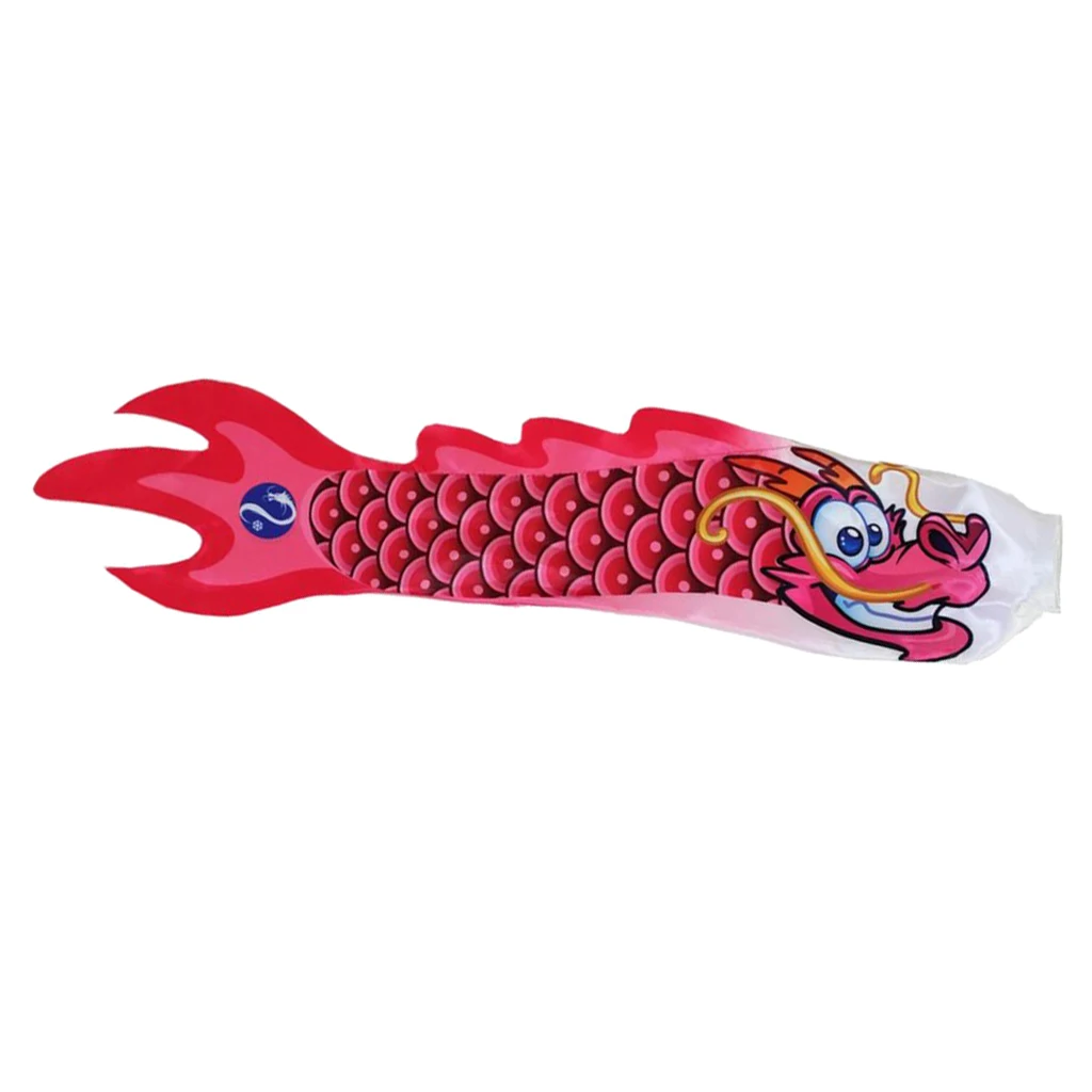 5x70 cm Chinese Dragon Windsock Carp Flag Kite Streamer Boat Decor Ornament Hanging Flag