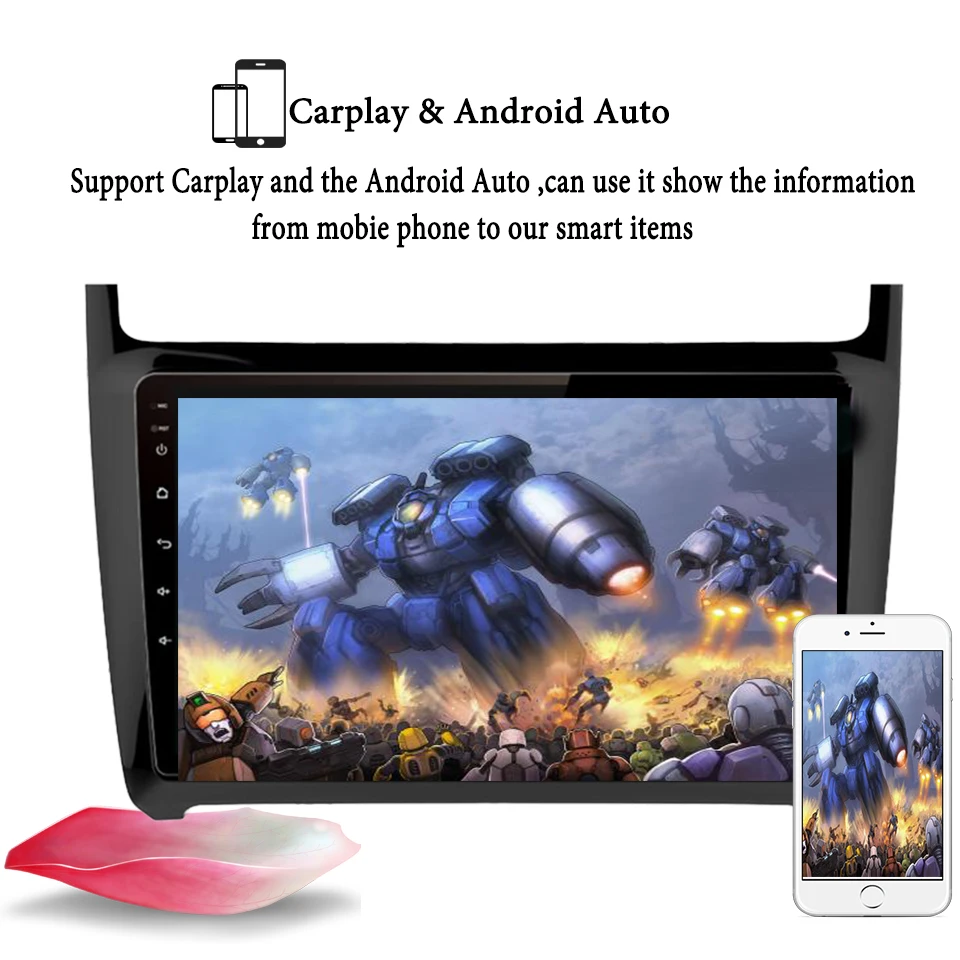 Clearance 2Din Multimedia Video Player Android 9.1 GPS Navigation Radio WIFI For Volkswagen VW POLO 2012-2018 Sedan Cassette Stereo no dvd 6