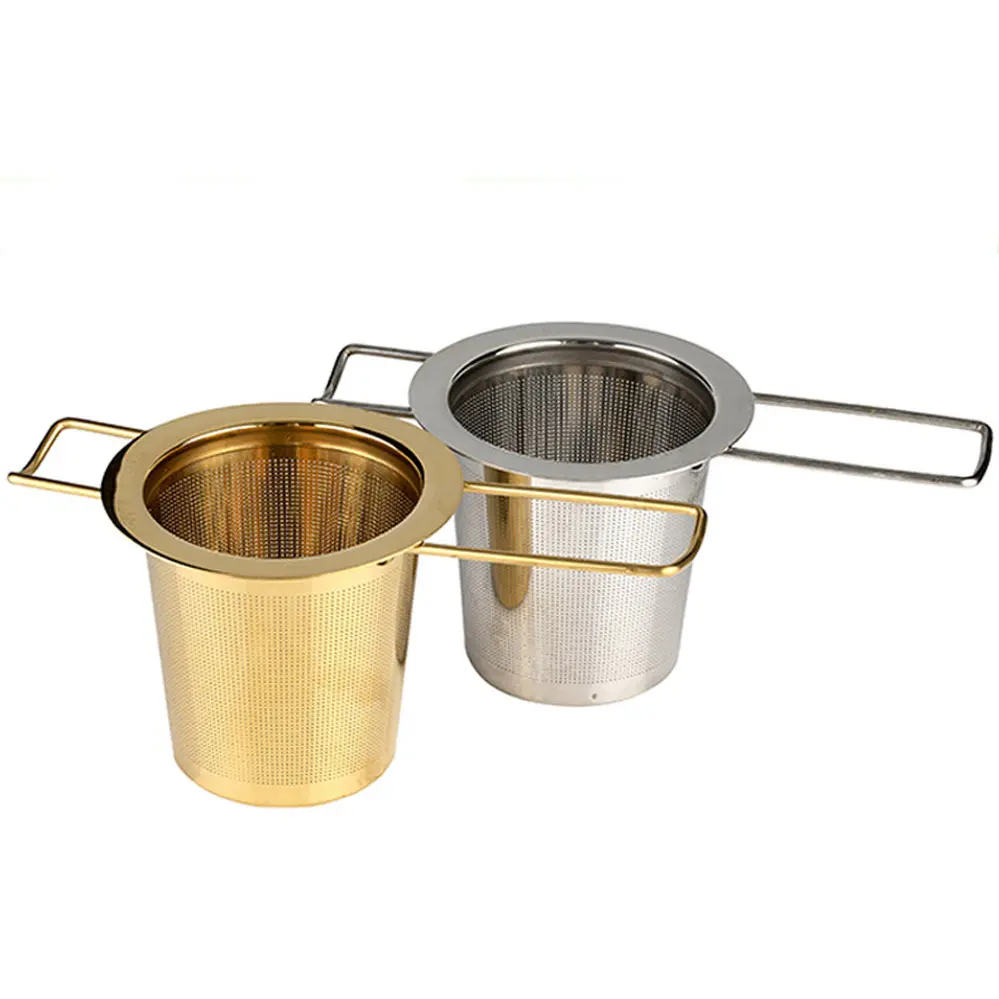 

Tea Infuser Strainer Filter Stainless Steel with Titanium Plating Te Infusor Infuseur Filtro Tea Accesorios Tools Bag Bags