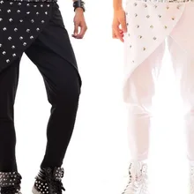 27-38 Горячие мужские новые для выступления певца модные украшения досуг брюки