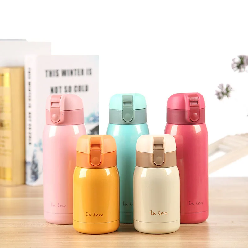 Buy 9 colors Cute Thermos Mug Women Stainless Steel