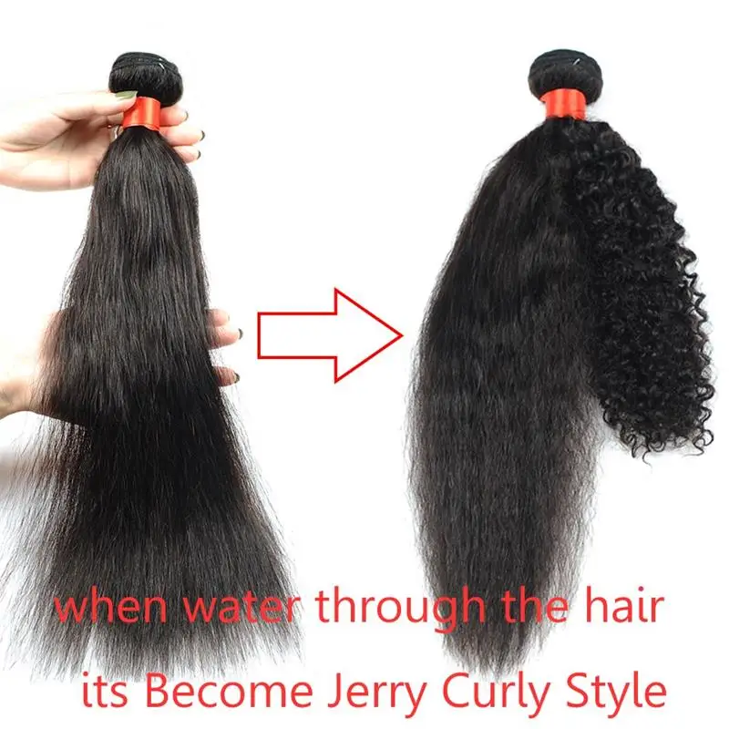 Pinshair Natural Color Indian Hair Wet And Wavy Human Hair Weave Weft Extensions 3 Bundles Deals 10-18 Inch Non Remy Thick Hair (3)