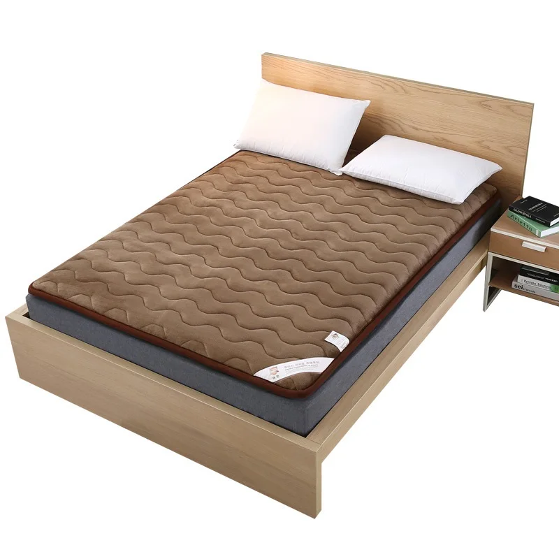 NEW Topper Flannel Winter Mattress FoldingVelvet Mattress Thick Warm Foldable Single Or Double Mattress Fashion Quilted Bed NEW Topper Flannel Winter Mattress FoldingVelvet Mattress Thick Warm Foldable Single Or Double Mattress Fashion Quilted Bed
