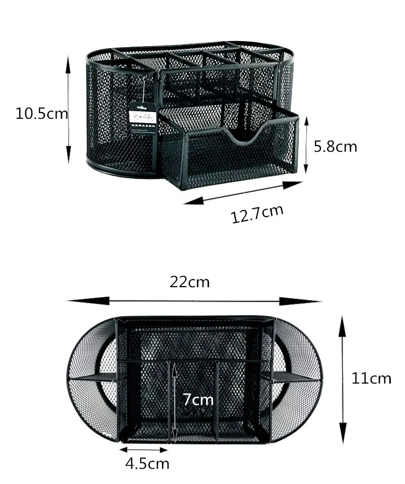 Металлическая сетка для хранения для дома и офиса, принадлежности для стола, органайзер, канцелярский держатель, чехол-подставка, декор для офисного стола, аксессуары