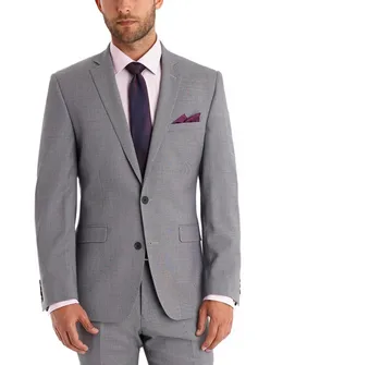 

Custom Made Slim Fit Two Buttons Groom Tuxedos Best Man Notch Lapel Groomsman Men Wedding Suits Bridegroom(Jacket+Pants)