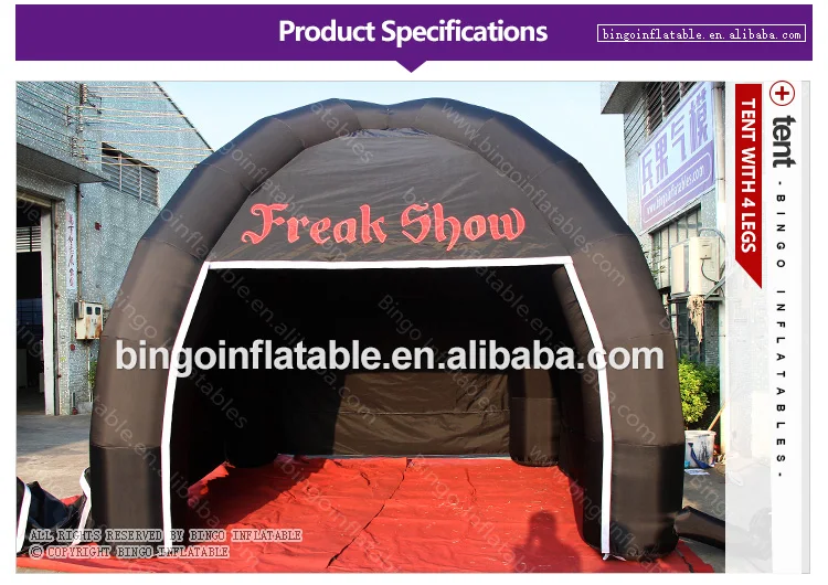Все черные надувные 4 ноги паук палатка индивидуальные дуть палатки для рекламы с логотипом игрушки палатки