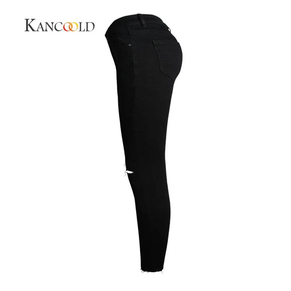 Kancoold Хоэ Taille Данн режим бойфренда-Джинсы для женщин меха Frauen Лох Винтаж Madchen schlank zerrissene деним bleistift Hosen sep27