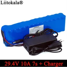 Liitokala 24 V 10ah 7S4P батареи 250 W 29,4 v 10000 mAh батарейный блок 15A BMS для мотора стула набор электропитания+ 29,4 V 2A зарядное устройство