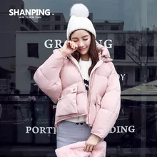 SHANPING/Autumn Parkas Winter Jacket Women Coats Female Outerwear Plus Size Casual Short Down Cotton Wadded Lady Fashion Warm
