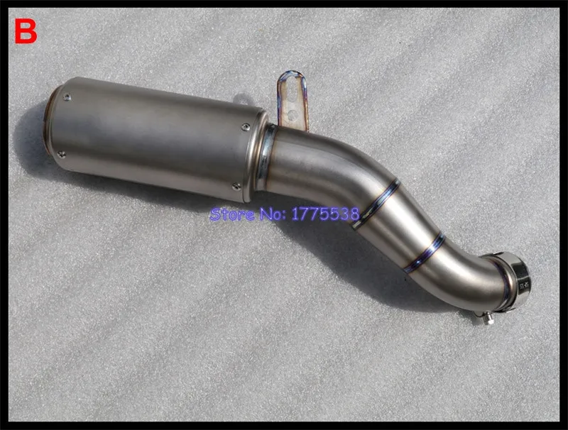 Calidad Superior Z900 Marmitta Moto Slip-on silenciador de Escape aleación de titanio Z900 Escape del silenciador de la motocicleta fibra de carbono Escape amortiguador