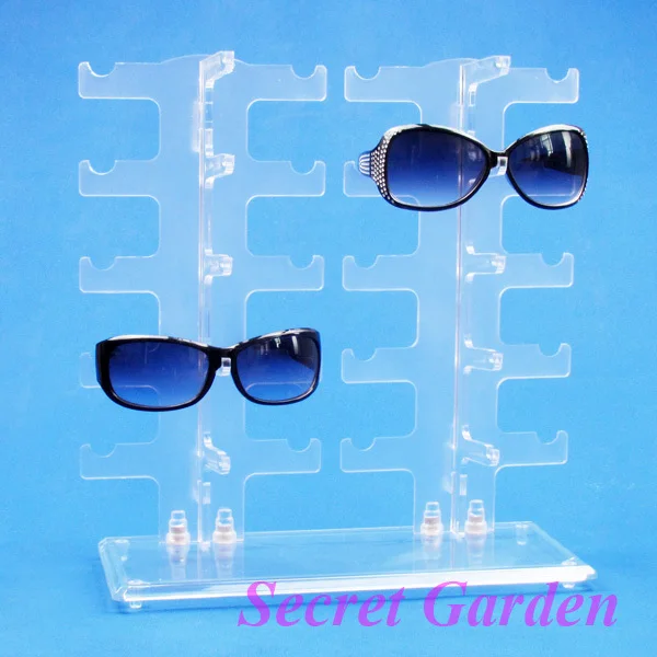 Wholesale Frosted Sunglass Glasses Display Stand Holder Rack For 10