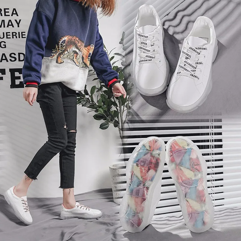 tenis vulcanized transparente