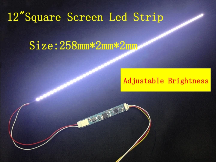 범용 노트북 LED 백라이트 스트립 업그레이드 키트, 조정 가능한 조명 LED 키트, 7-17.3 인치, 로트당 1-10 개