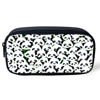 

Noisydesigns Women Cosmetic Cases Travel Make Up bags 3D Cute Animal Panda Print Children Pencil Case Pouch School Stationery