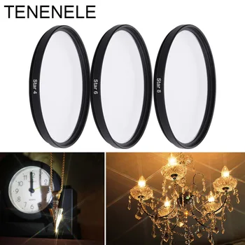 

TENENELE Star 4 6 8 Line Filter Point Cross Camera Filtro Set 37 40.5 46 49 52 55 58 62 67 72 77 mm For Canon Nikon Sony DSLR