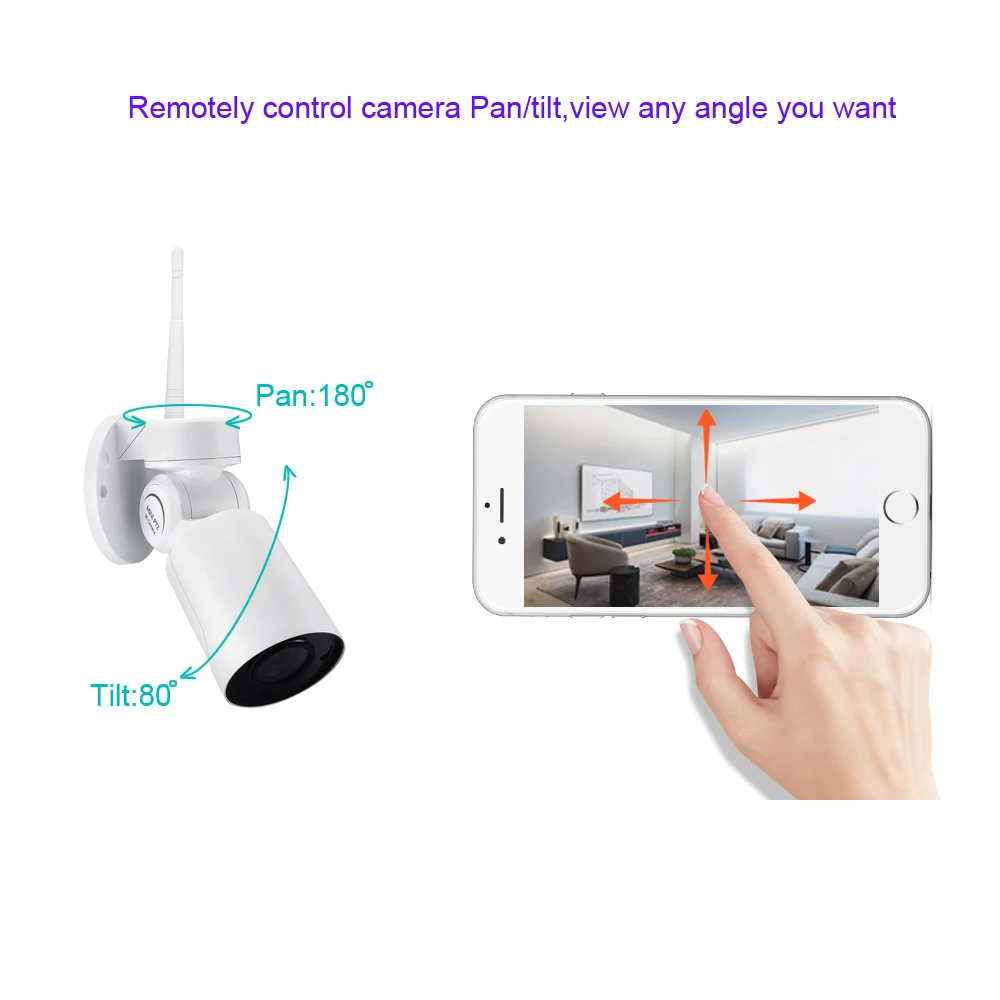 Anpviz 960P HD Беспроводная камера наблюдения наружная 2,8-12 мм 4X зум WiFi PTZ камера Пульт дистанционного управления Встроенный микрофон