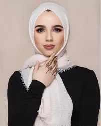10 цветов оптовая цена хиджаб для женщин Традиционная мусульманская льняная одежда хлопок Удобный шарф малайский арабский Бесплатная