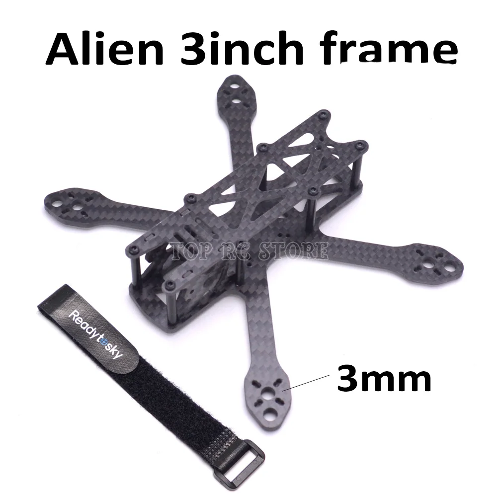 

Alien Micro 3inch 137 137mm Quadcopter frame drone kit with 3mm bottom plate support 3inch propeller For RC FPV Racing Drone
