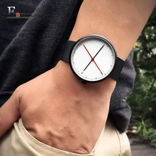 2016 cadeau Enmex creative style cool montre-bracelet deux solde mains avec échelle Fine casual en acier inoxydable mode montre à quartz