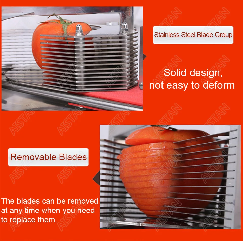 HT4/HT5.5 stainless steel manual vegetable tomato cutter fruit slicer for kitchen equipment