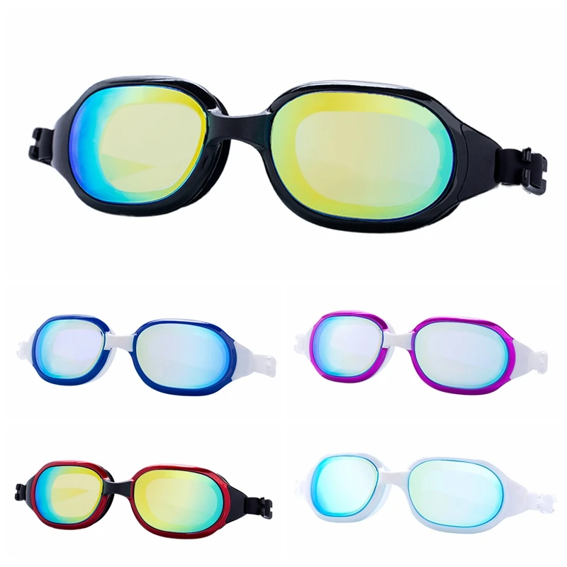 

UV Protection Colorful Lenses Swimming Goggles Unisex Plating Waterproof Anti-fog Swimming Glasses Diving Professional Eyewear
