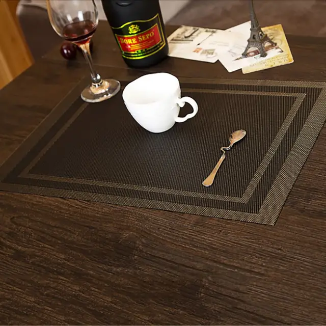 Buy 4pcs/set Adiabatic PVC Placemat Table Mat