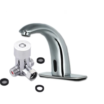 

Free shipping Free shipping hot sale brass sensor faucet for hotel bathroom basin sensor faucet by polished chrome automatic tap