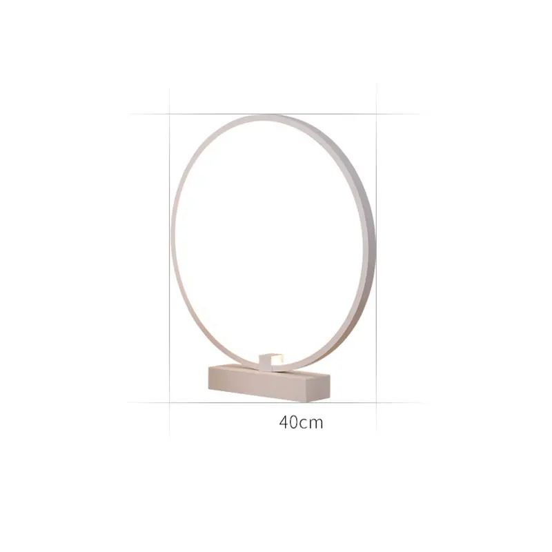  LED Table Lamps Modern Minimalist Round Shape Wooden Bracket Study Desk Lamp Night Light Decor And 