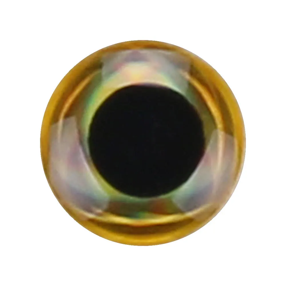 Рыболовные глаза для приманки 3 мм 4 мм 5 мм 6 мм 8 мм 3D моделирование глазного яблока вниз кренкбейт Гольян Поппер VIB искусственные рыбные глаза - Цвет: Gold
