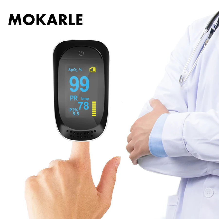 

Fingertip Pulse Oximeter Blood Oxygen Finger SPO2 PR PI Alarm Oximetro Pulsioximetro Oled Heart Rate Blood Pressure Monitor