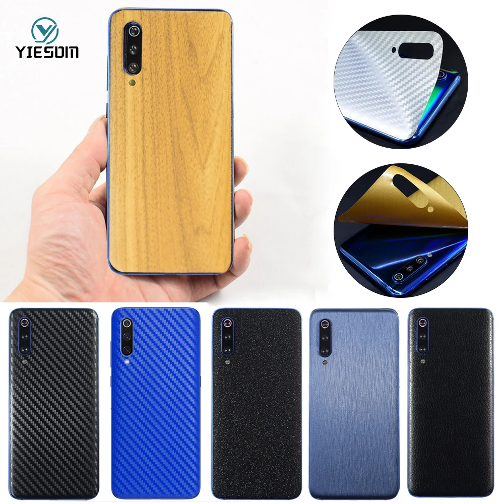 Phone Soft Film For Huawei P30 P30 Pro P30 Lite P20 Lite P20 Pro Wood Leather Carbon Fiber Protective Sticker For Huawei P30 Pro
