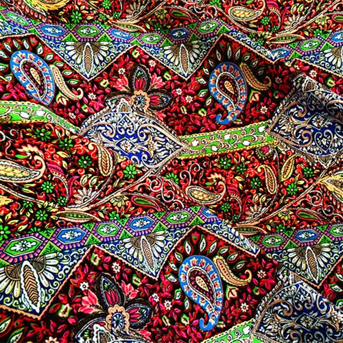 Phoeni bohemia cotton silk artificial fabric,indian print cotton fabric