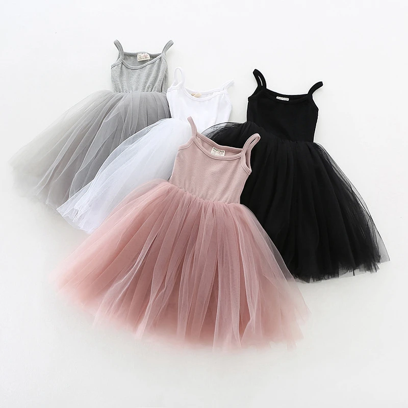 Летнее платье для девочек; повседневная одежда для маленьких девочек; детская одежда; праздничное платье трапециевидной формы для девочек; платье принцессы; 4 цвета