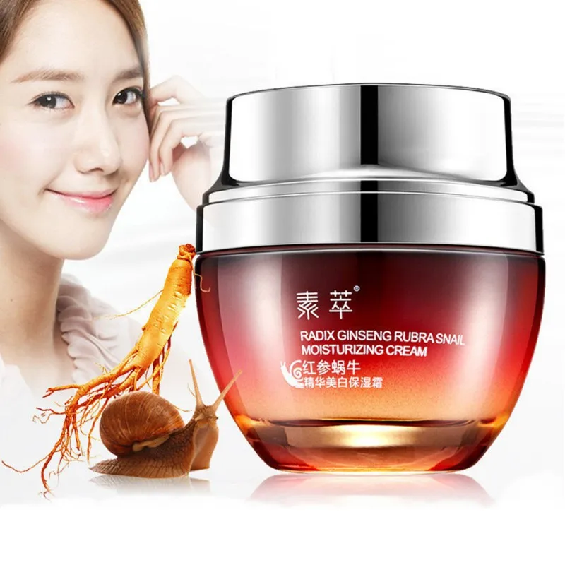 

Red Ginseng Snail Cream Face Black Head Acne Ageless Anti Winkles Whitening