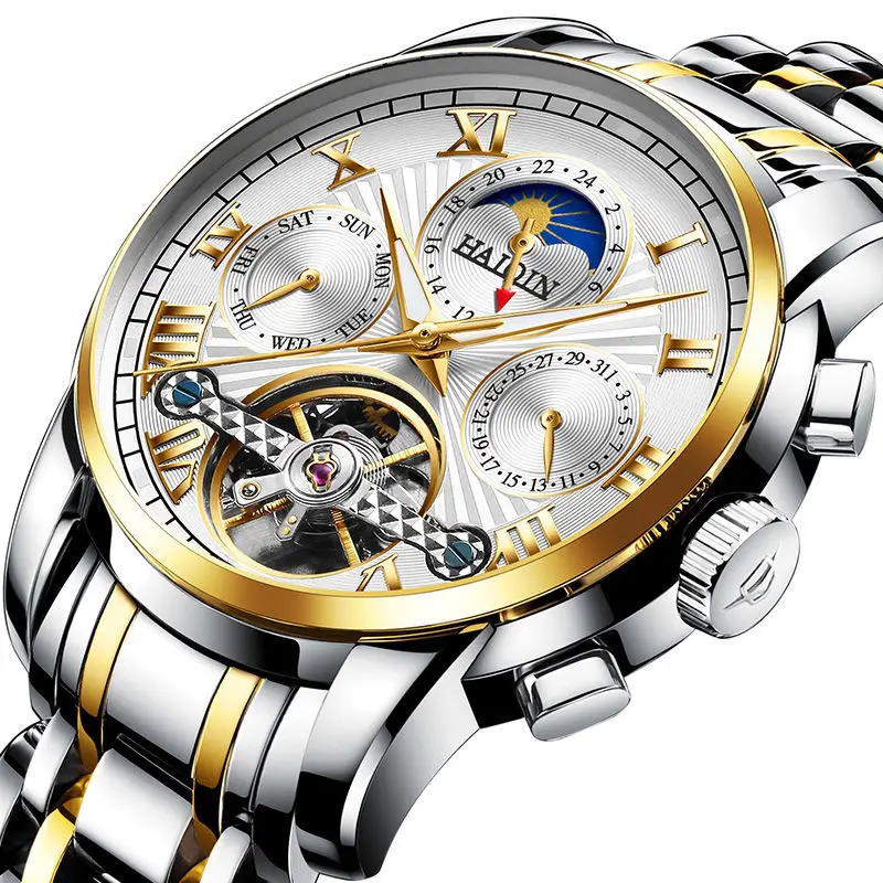 

Genuine 2018 New Style Fashion Trend Watch Men's Machine Table Is Full Automatic Waterproof Luminous Cutout Men's Watch