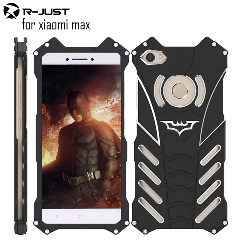 R JUST batman for xiaomi max metal aluminum Shockproof Cover case xiaomi max Armor anti knock