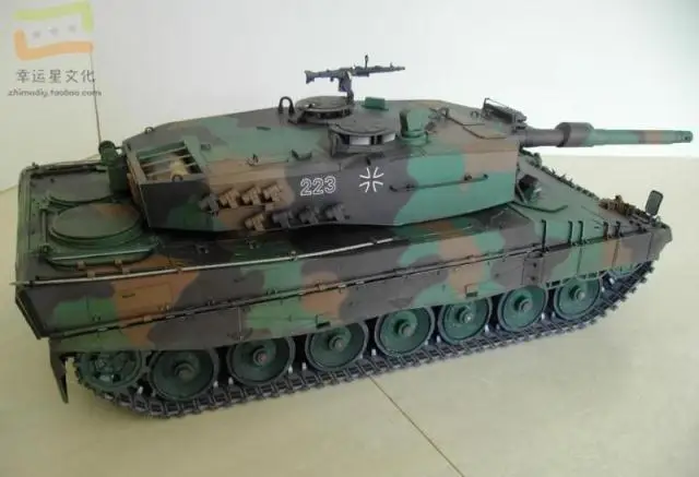 1:16 Леопард 2A4 основной боевой танк военная модель 3D бумажная сделай сам форма для