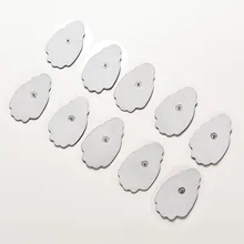 50 шт./лот в форме руки нетканые самоклеющиеся Сменные электроды колодки для мышечного стимулятора Tens Массажная машина колодки