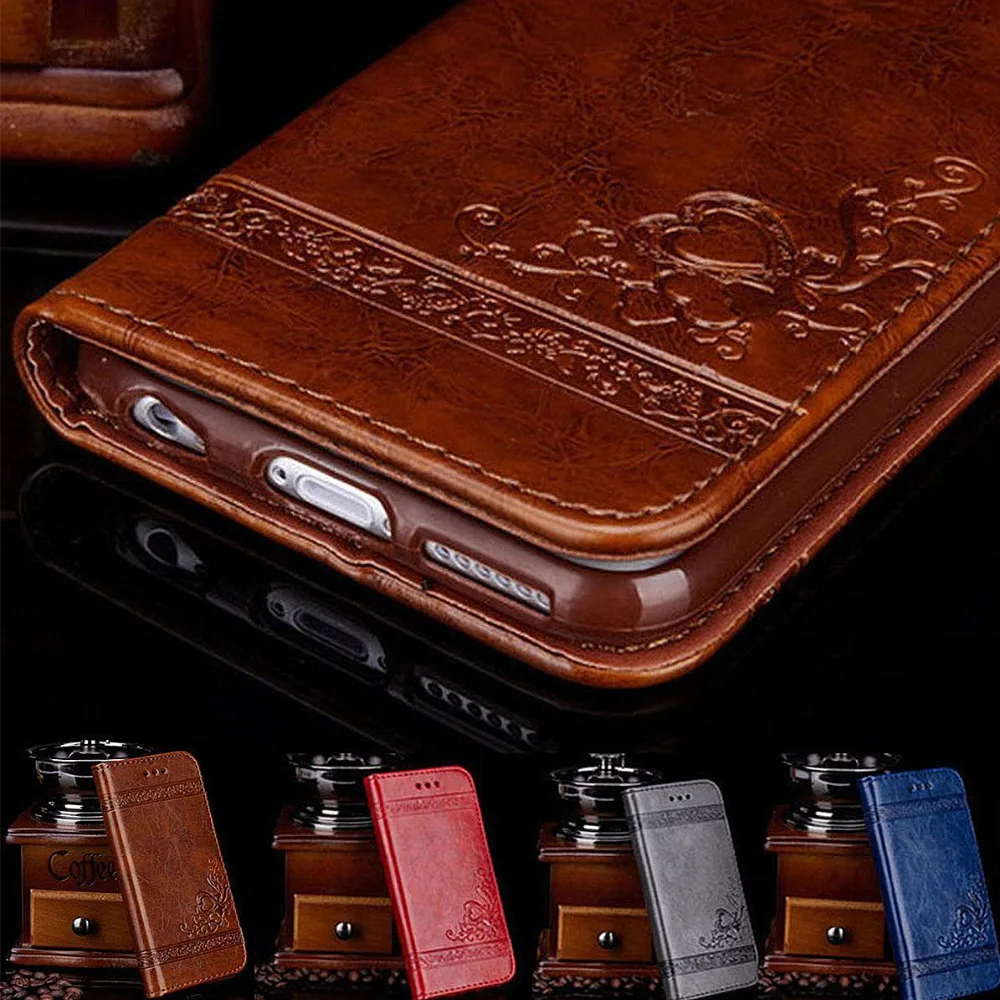 Smart Phone Protective Cover Fashion Embossing Leather