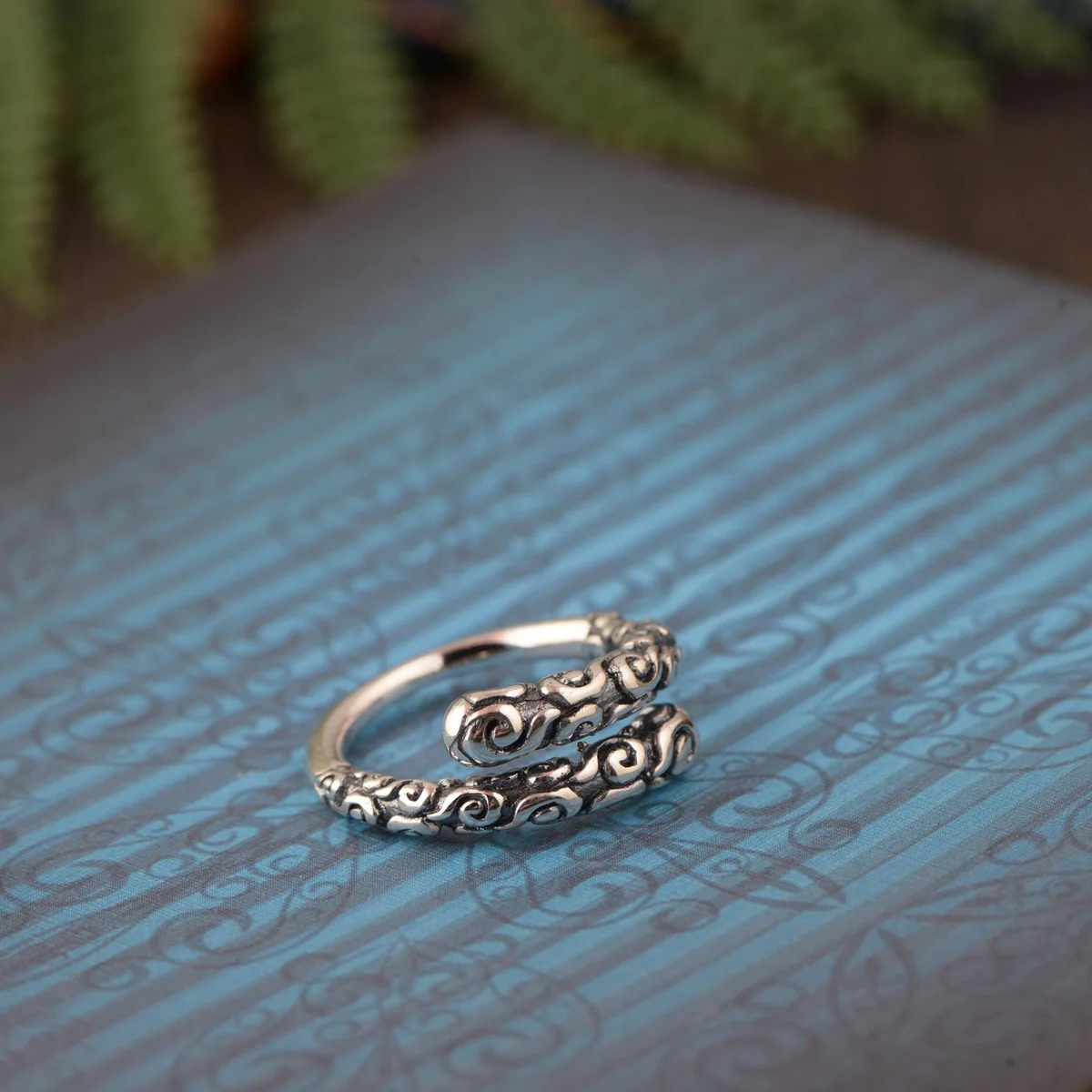 S990 тайский серебро восстановление древних способов процесс отличной форме кольца открытие женская модель