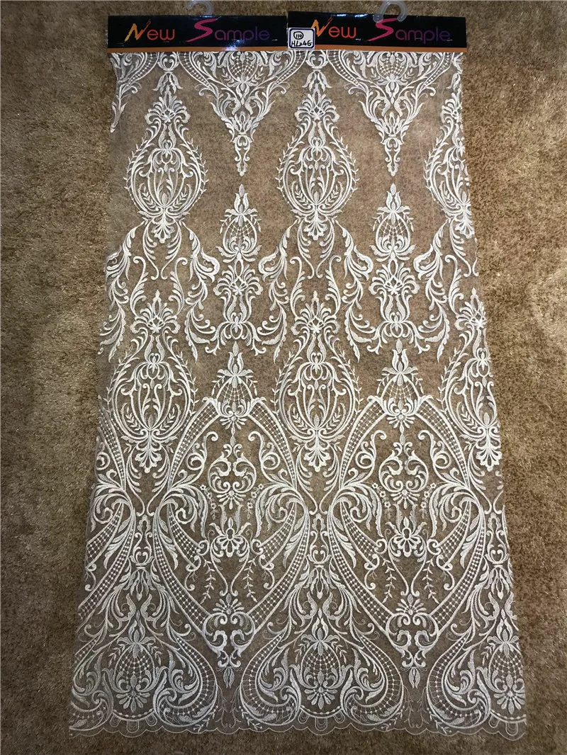 

2018 Best Selling Lace Fabric Nigerian Lace Fabrics High Quality Lace African French Tulle Lace Fabric For Wedding