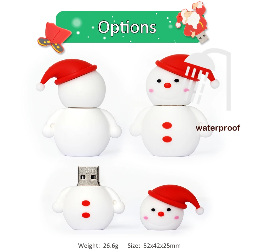 USB Flash Drive Pendrive Cartoon Santa Claus Christmas Tree Elk Deer Pen Drive 4GB 8GB 16GB 32G 64GB Memory Stick Christmas Gift USB Flash Drive Pendrive Cartoon Santa Claus Christmas Tree Elk Deer Pen Drive 4GB 8GB 16GB 32G 64GB Memory Stick Christmas Gift