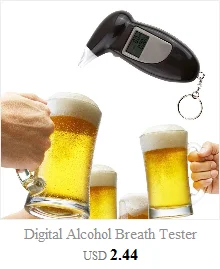 Цифровой алкотестер дыхания со звуковым оповещением безопасное вождение с брелоком быстрая реакция алкотестер