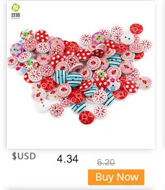 Shuan Shuo 5MM 2 Eyes Printed Colorful Resin Round Buttons For Hat, Shoes, Clothes Diy Accessories Mixed Color 100PCS/Bag