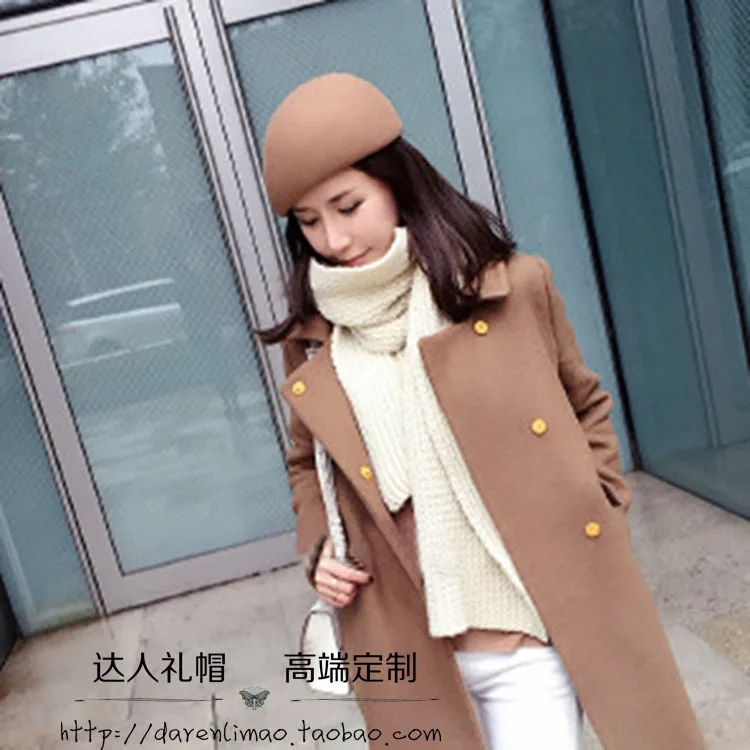 Шерстяной берет fedoras зимняя подходящая ко всему Кепка женская шапка|wool beret|beret cap
