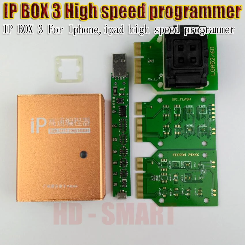 IP box 2 IP BOX 3 high speed programmer for phone pad hard disk programmers4s 5 5c 5s 6 6plus memory upgrade tools 16g to128gb