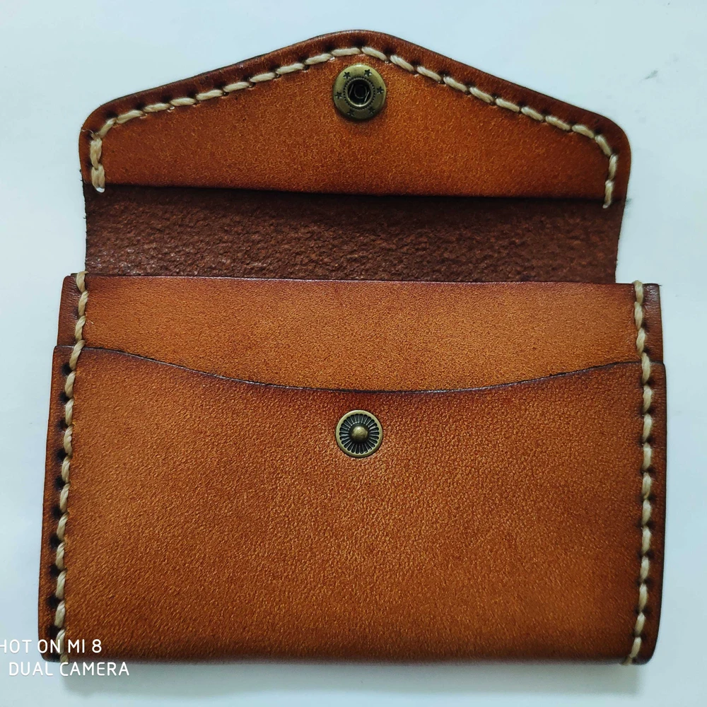 DIY leather craft card holder multi layer small wallet snap button coin bag die cutting knife mould hand punch tool set